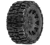 Pro-Line Racing Trencher 5.7in Tires Mounted on Raid Black 8x48 Removable 24mm Hex Wheel 2 for X-MAXX KRATON 8S & Other Large Vehicles Front or Rear PRO1024010 Tire