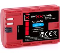 Pro LP-E6 Batterie 2250mAh (Info Chip, Système de Batterie Intelligent) Compatible avec Canon EOS 60D 70D 80D 7D Mark I II 5DS 5D R 5D Mark II III IV