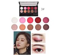 Pro Maquillage 10 Couleurs Paillettes Longue Duree Fard À Paupieres Pôlette Miroitant Ombre À Paupieres Pigment Cosmetiques Outils De Beaute