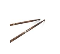 ProMark Baguettes batterie Classic 5A - FireGrain hickory, pointe ovale, finition laquée, 1 paire