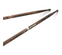 ProMark Baguettes batterie Classic 5A - FireGrain hickory, pointe ovale, finition laquée, 1 paire