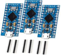 Pro Micro with 32U4 Chip Development Tips 3 Piece Pro Micro Module Pro Mini 5V 16MHz Micro USB Update by Auto-USB Compatible with Arduino