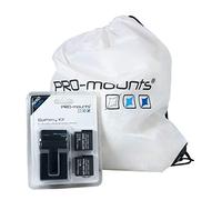 PRO-mounts Hero5/Hero6/Hero7 Batterie Noir