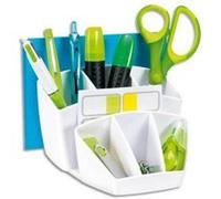 Pro Multipot Gloss 6 compartiments + 2 espace - Dimensions L14,3 x H9,3 x P15,8 cm coloris blanc G