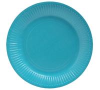 Pro Nappe - Réf. 79216i - 20 Assiettes - diamètre 23 cm - carton - turquoise