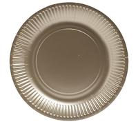Pro Nappe - Réf. 79310i - 10 Assiettes - diamètre 23 cm - carton - or