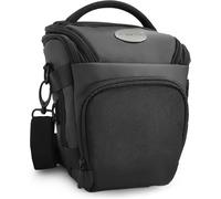 Pro Novo SLR Compact Camera Case for SLR Camera (Shoulder Strap and Strap Tunnel) Compatible with Canon EOS RP R7 R8 R10 R50 250D 2000D 4000D Nikon Z-50 D5600 Sony Alpha 7 Black
