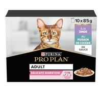 PRO PLAN Adulte Delicate Digestion Dinde Poisson Sauce 10x85g
