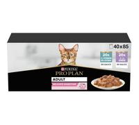 PRO PLAN Adulte Delicate Digestion Dinde Poisson Sauce 40x85g Pochons pour chat adulte