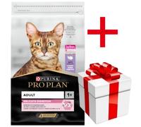 PRO PLAN Delicate Digestion aliments pour chats riches en dinde 10kg+Surprise