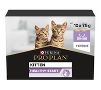 PRO PLAN Kitten HEALTHY START Terrine Dinde 75g Portions Repas pour chatons