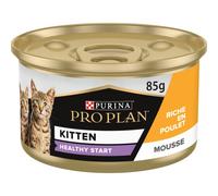 PURINA PRO PLAN | Kitten Healthy Start Mousse | Riche en Poulet | Chaton | Boîte Repas de 85g | Lot de 24