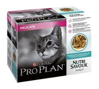 PRO PLAN Nutri Savour - Delicate en sauce au poisson - 40 sachets