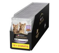 PRO PLAN Nutrisavour Croquettes pour chatons avec morceaux délicats de dinde en sauce 26x85g (18+8 GRATUIT)