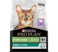 Purina Pro Plan Croquettes Renal Plus pour chat adulte stérilisé Dinde Sac 10 kg