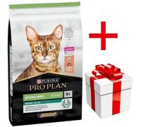 PRO PLAN Sterilised Vital Functions Croquettes pour chat riches en saumon 10kg+Surprise