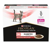 Pro Plan Veterinary Diets DM Diabetes Management Pâtée Pour Chat Boeuf En Sauce 10x85g