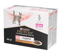 PURINA Pro Plan Veterinary Diets DM Gestion du Diabète Poulet | 10 x 85 g | Aliment diététique Complet pour Chats Adultes en Sachet fraîcheur | pour la réduction du surpoids
