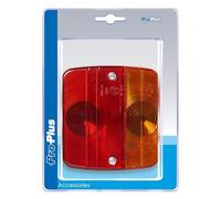 ProPlus 343603S Feu arrière 4 Fonctions Inclus Ampoules, 98x104 mm Rouge/Noir