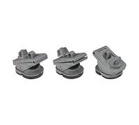 ProPlus Clips pour auvent avec verrou rotatif – Fixation sans vis, Lot de 3, Nylon, Gris