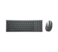 Dell Pro Plus Compact - Ensemble clavier et souris - sans fil - 2.4 GHz, Bluetooth 5.0 - QWERTY - Pan Nordic - gris titan