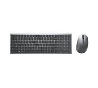 Pro Plus Compact Keyboard and Mouse - KM7120W - Ensemble clavier et souris - sans fil - 2.4 GHz, Bluetooth 5.0 - QWERTY - International US - gris