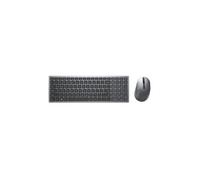 DELL KM7120W clavier Souris incluse Bureau RF sans fil + Bluetooth QWERTY US International Gris, Titane
