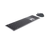 DELL KM7321W clavier Souris incluse Bureau RF sans fil + Bluetooth QWERTY US International Gris, Titane