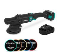 PRO Polisseuse à double action 20 V - Ø 125 mm | Avec batterie 4,0 Ah, Chargeur Rapide et 5 disques de polissage