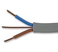 PRO POWER 6242Y1MM Câble double et terre 10 m 1 mm² 6242YH Gris Bobine de 10 m