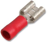 Pro Power STFDD1-250 Lot de 100 cosses à sertir femelle Rouge 12 A 6,3 mm x 0,8 mm