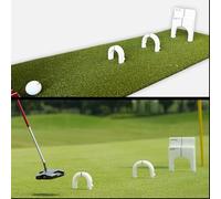 Pro Putting Gates - Acrylique 19x14x2cm | Aide À L'entraînement Au Putting De Trous De Golf | Tasse De Trou De Puttings Portable | Putt Putt Golf Set Avec Sac De Protection Pour Golfeurs Débutants Ava