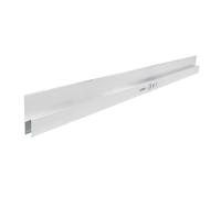 PRO Règle de Plâtrier Forme „H” Profil Ouvert - Aluminium de Haute Qualité - Forme Ergonomique - pour Appliquer le Mortier de Plâtre - Gris - 150cm
