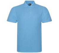 Pro RTX Polo Piqué Manches Courtes Polycoton Col Montant Unisexe Noir XS-8XL