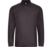 PRO RTX - Polo "Pro" pour hommes manches longues PC5708 (L) (Charbon de bois)