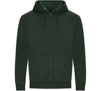 PRO RTX - Sweat à capuche avec fermeture éclair sur toute la longueur pour homme PC5788 (XXL) (Vert bouteille)