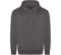 PRO RTX - Sweat à capuche "Pro" avec fermeture éclair sur toute la longueur pour homme PC5645 (XL) (Charbon de bois)