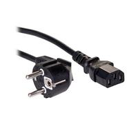 Pro Series AK-PC-01A - Câble d'alimentation - power CEE 7/7 (M) incliné pour power IEC 60320 C13 - 250 V - 10 A - 1.5 m - noir