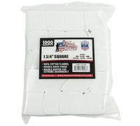 Pro Shot Gun Care Lot de 1000 Patchs de Nettoyage pour Pistolet à Flanelle (Calibre 7 mm-.38/Banc de 6 mm)