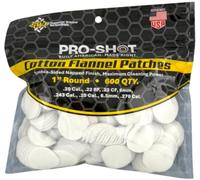 Pro Shot Patchs de Nettoyage pour Armes 100% Coton Flanelle