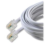 Pro Signal BT-115 Rallonge ADSL RJ11 mâle vers mâle Blanc 15 m