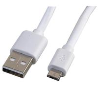 PRO SIGNAL - Câble Micro USB Blanc 5m