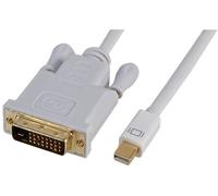 PRO SIGNAL - Câble Mini DisplayPort vers DVI-D Male, 0,5m Blanc