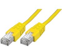 Pro Signal Câble Patch RJ45 vers RJ45 Cat5e S/FTP Ethernet Jaune 0,5 m