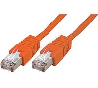 Pro Signal Câble Patch RJ45 vers RJ45 Cat5e S/FTP Ethernet Orange 1m