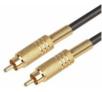 PRO SIGNAL - Câble Phono (RCA) Mâle à Mâle de 5m, Noir
