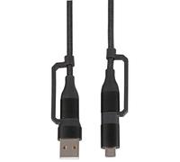 PRO SIGNAL - Câble USB 2.0 Type-C 4-en-1 1m Noir