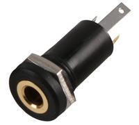PRO SIGNAL - Prise Jack 3,5 mm, 3 pôles, noire, lot de 2
