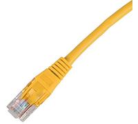 Pro Signal PS11299 Câble Ethernet RJ45 mâle vers mâle Cat. 5e UTP Jaune 0,2 m