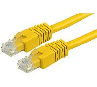 Pro Signal PS11306 Câble Ethernet RJ45 mâle vers mâle Cat6 UTP 0,2 m Jaune